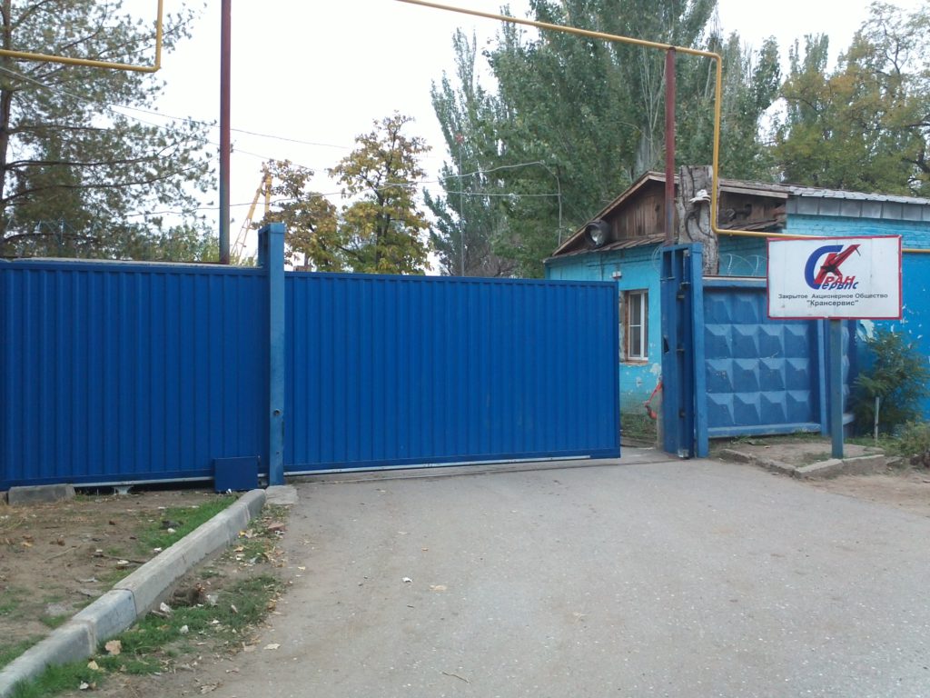 Откатные ворота в Астрахани